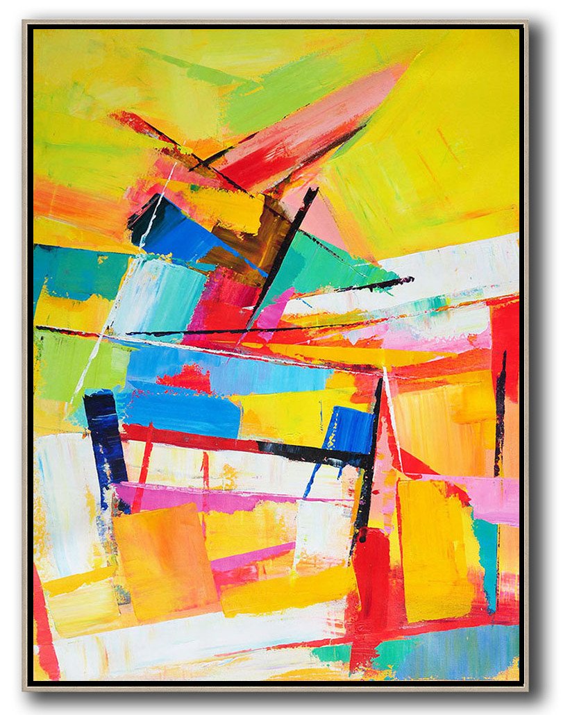 Palette Knife Contemporary Art #L43B - Click Image to Close